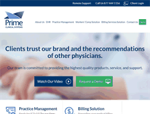 Tablet Screenshot of primeclinical.com